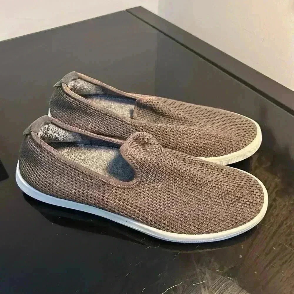Allbirds TL Tree Lounger Women's Gray Knit Slip On Sneakers Size 8
